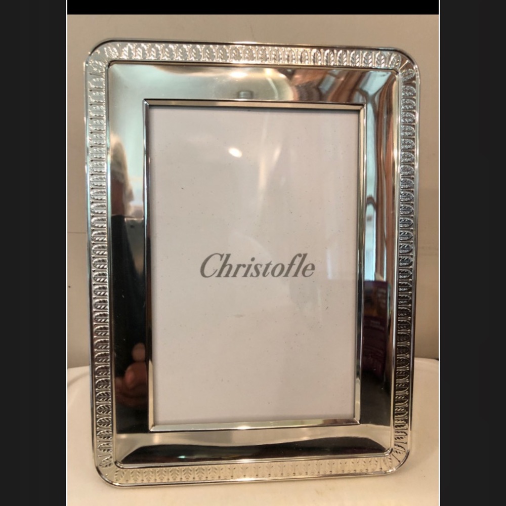 Christofle silverplate Malmaison picture frame
